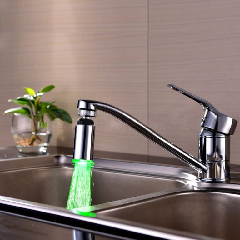 Extension de robinet à 3 couleurs LED, contrôle de la température, eau pour salle de bain, bec de cuisine, Extension colorée 3